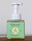 8.5 oz square foaming pump bottle of Rosemary-Mint essential oil all-in-one Everything Soap.