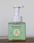 8.5 oz square foaming pump bottle of Rosemary-Mint essential oil all-in-one Everything Soap. 