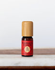 A 10ml vial of Cinnamon pure essential oil with attractive bamboo wood top.