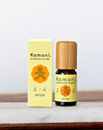 A 10ml vial of DETOX pure essential oil blend with attractive bamboo wood top.