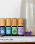 Recovery Oil Set featuring wintergreen, peppermint, rosemary, and lavender Pure essential oils.