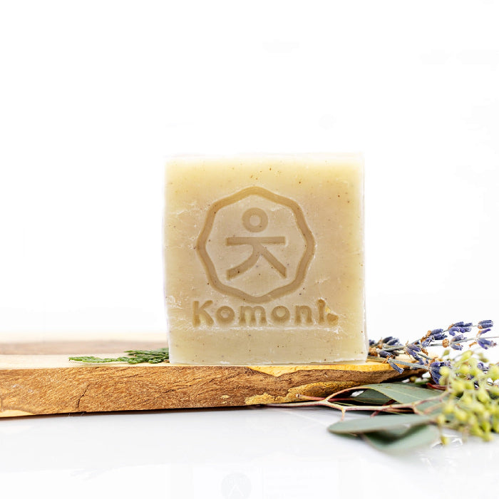 NOURISH concentrated eco-friendly essential oil shampoo bar.