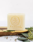 RESTORE concentrated eco-friendly essential oil shampoo bar.