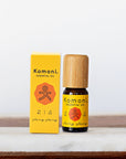 Ylang-Ylang pure essential oil in 10 mL bottle with bamboo wood top.